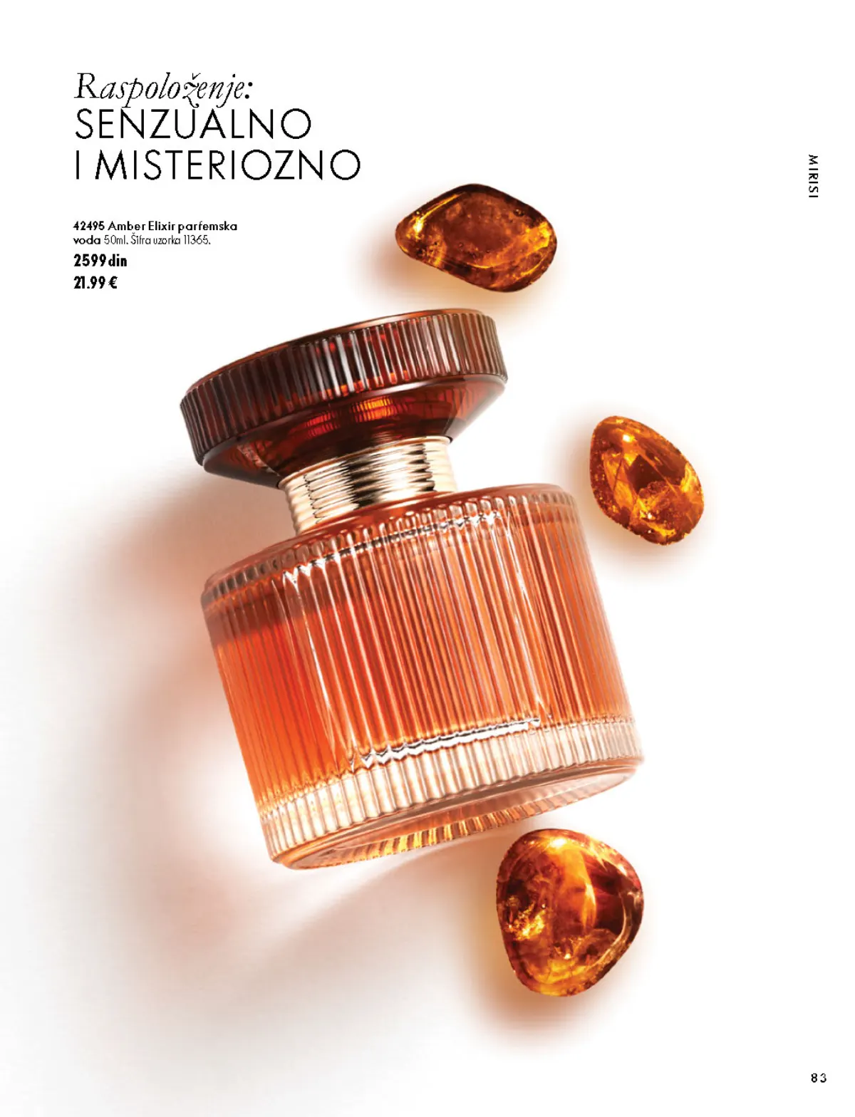 Oriflame katalog 07.10–17.11.2026, strana 83 – Amber Elixir parfemska voda 50 ml