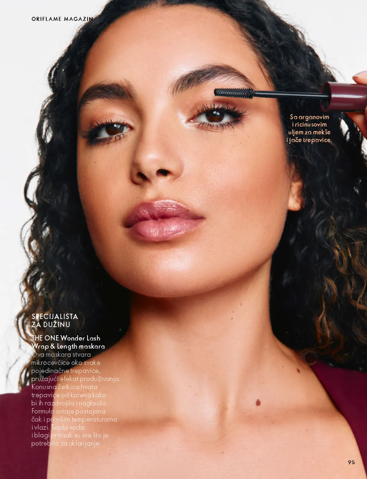 Oriflame katalog 07.10–17.11.2026, strana 95 – Predstavljanje THE ONE Wonder Lash Wrap & Length maskare.