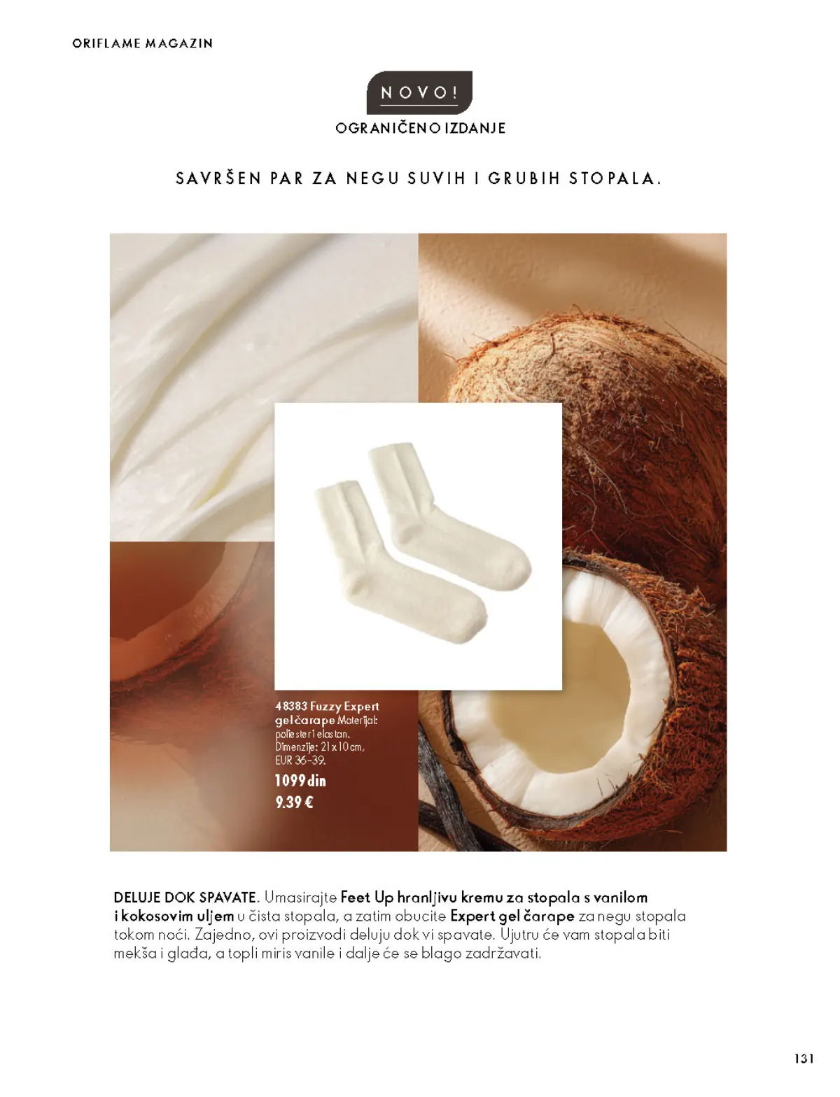 Oriflame katalog 07.10–17.11.2026, strana 131 – Fuzzy Expert gel čarape