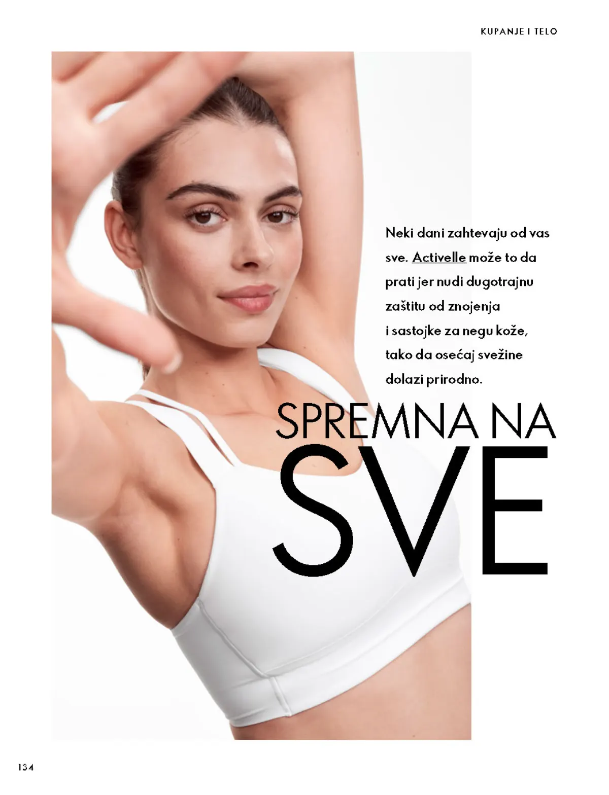 Oriflame katalog 07.10–17.11.2026, strana 134 – Predstavljanje Activelle antiperspiranata.