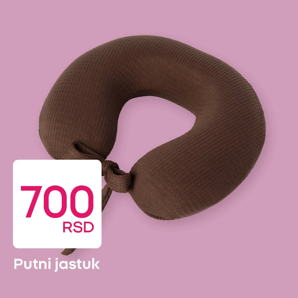 Pepco putni jastuk po ceni od 700 RSD za udobnije putovanje automobilom, autobusom ili avionom.