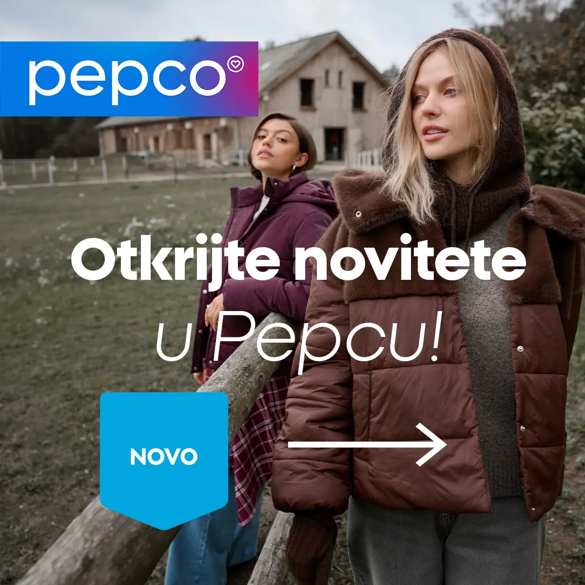 PEPCO noviteti – ženske jakne u braon i ljubičastoj boji