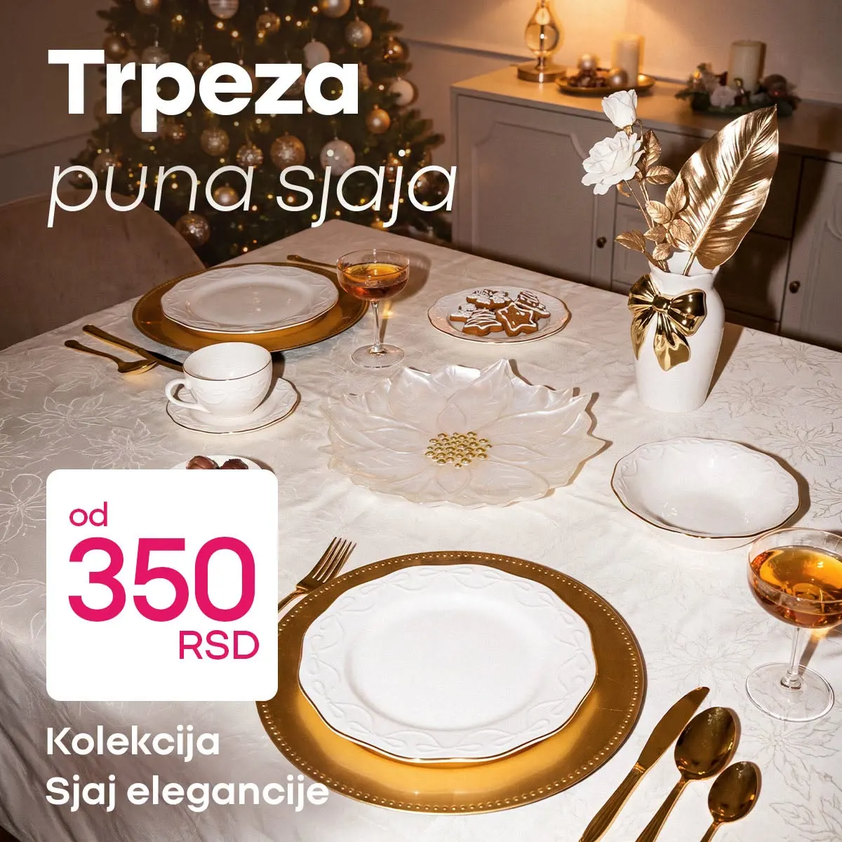 PEPCO kolekcija Sjaj elegancije – praznično posuđe i dekorativni detalji od 350 dinara