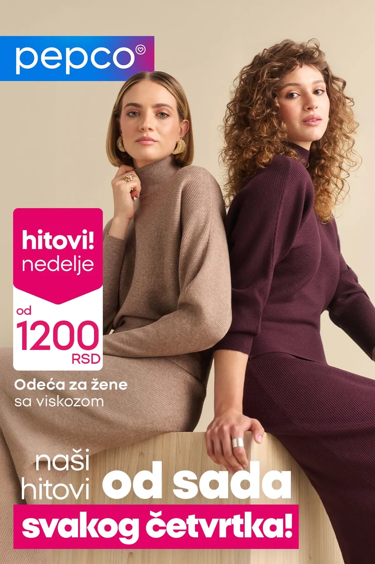 PEPCO Hitovi nedelje – džemperi, suknje i pantalone sa viskozom po cijenama od 1.200 RSD