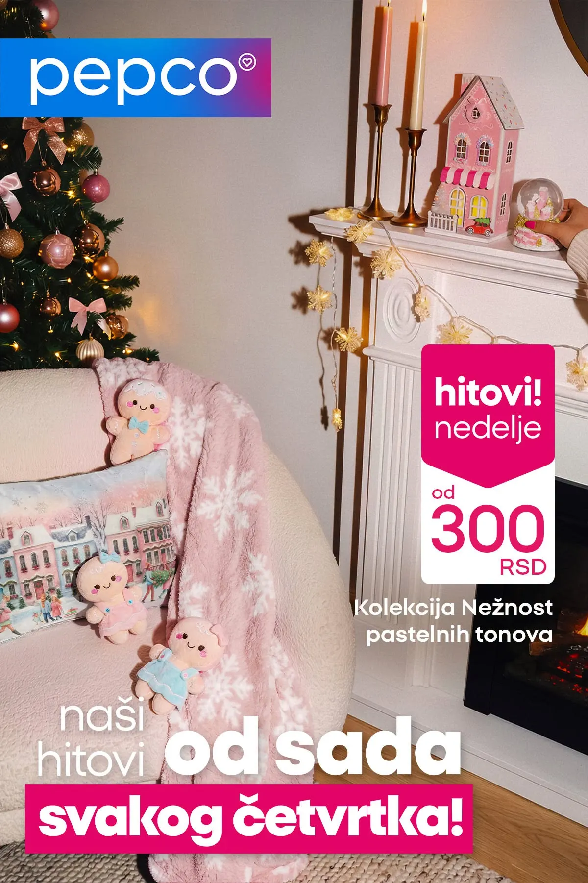 PEPCO hitovi nedelje – nova kolekcija Nežnost pastelnih tonova, dekoracije i dodaci za dom od 300 dinara