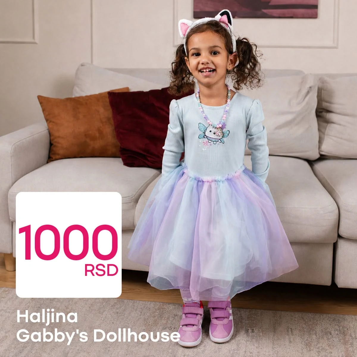 Pepco Gabby’s Dollhouse haljina za devojčice po ceni od 1.000 RSD