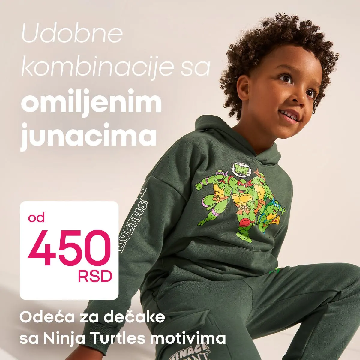 PEPCO odeća za dečake sa Ninja Turtles motivima od 450 RSD