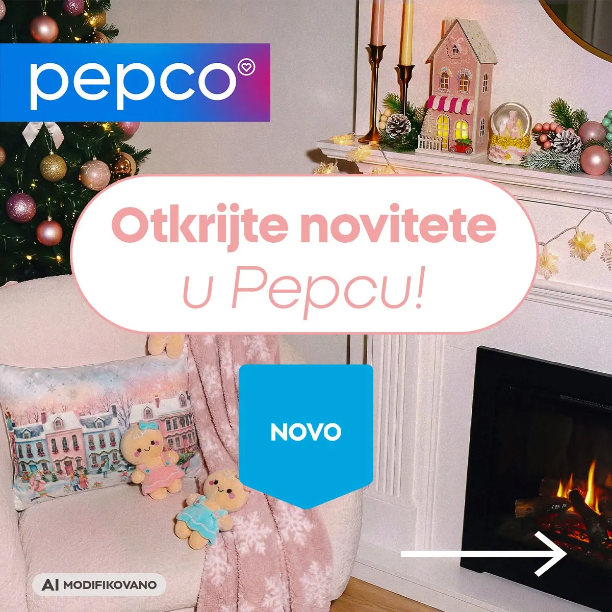 PEPCO noviteti za novembar 2026 – praznične dekoracije, igračke, odeća za žene i decu i dodaci za dom