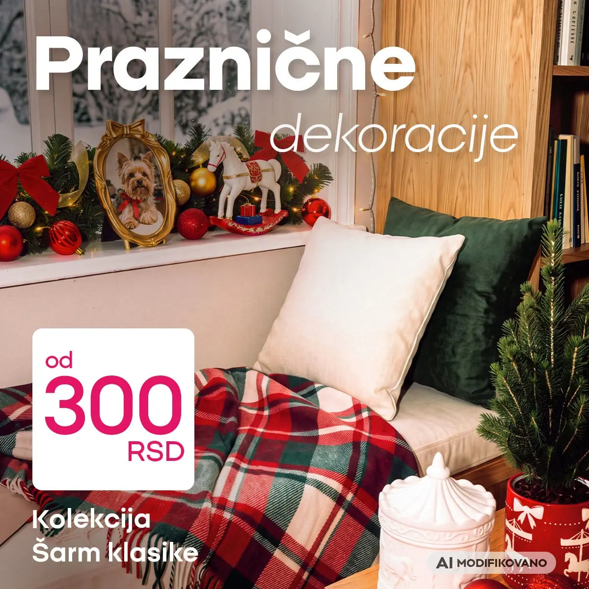 PEPCO praznične dekoracije od 300 dinara – ukrasi, božićni detalji i kolekcija Šarm klasike