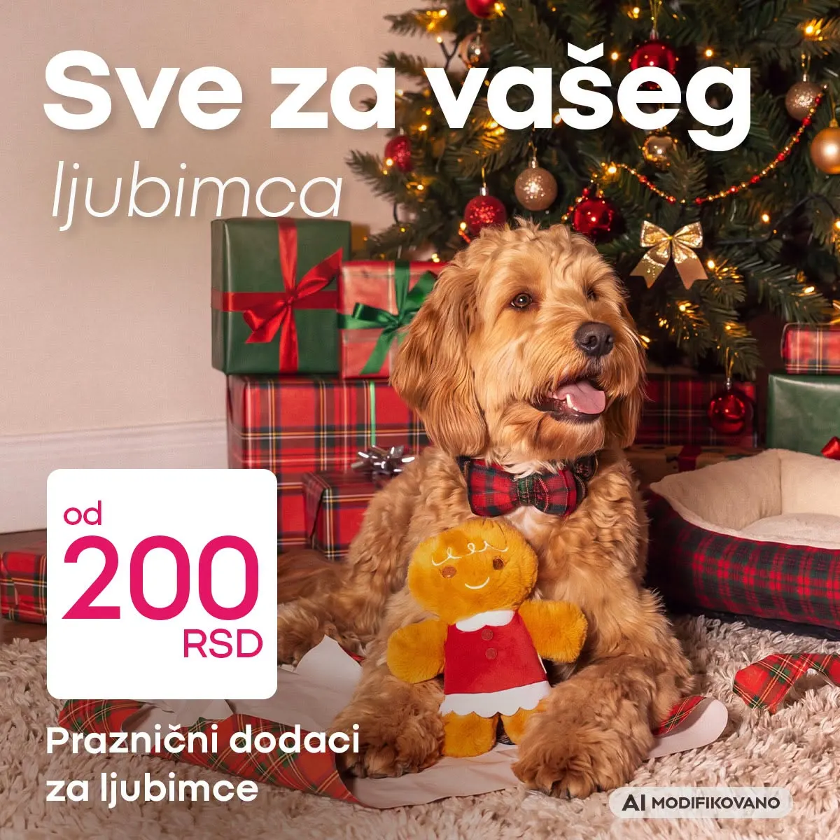 PEPCO praznični dodaci za ljubimce od 200 dinara – igračke i praznični detalji za pse