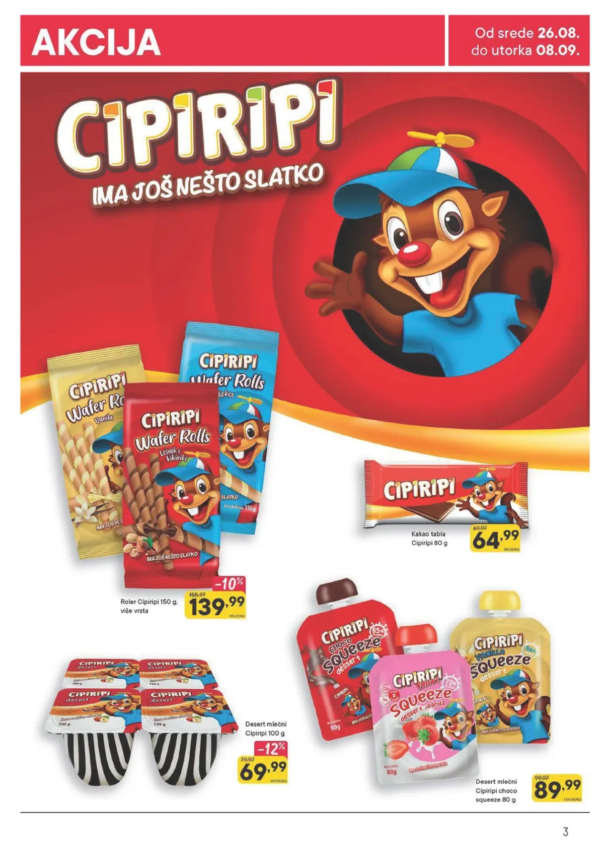 PerSu katalog strana 3 – Cipiripi krem i Cipiripi slatkiši u posebnoj akcijskoj ponudi