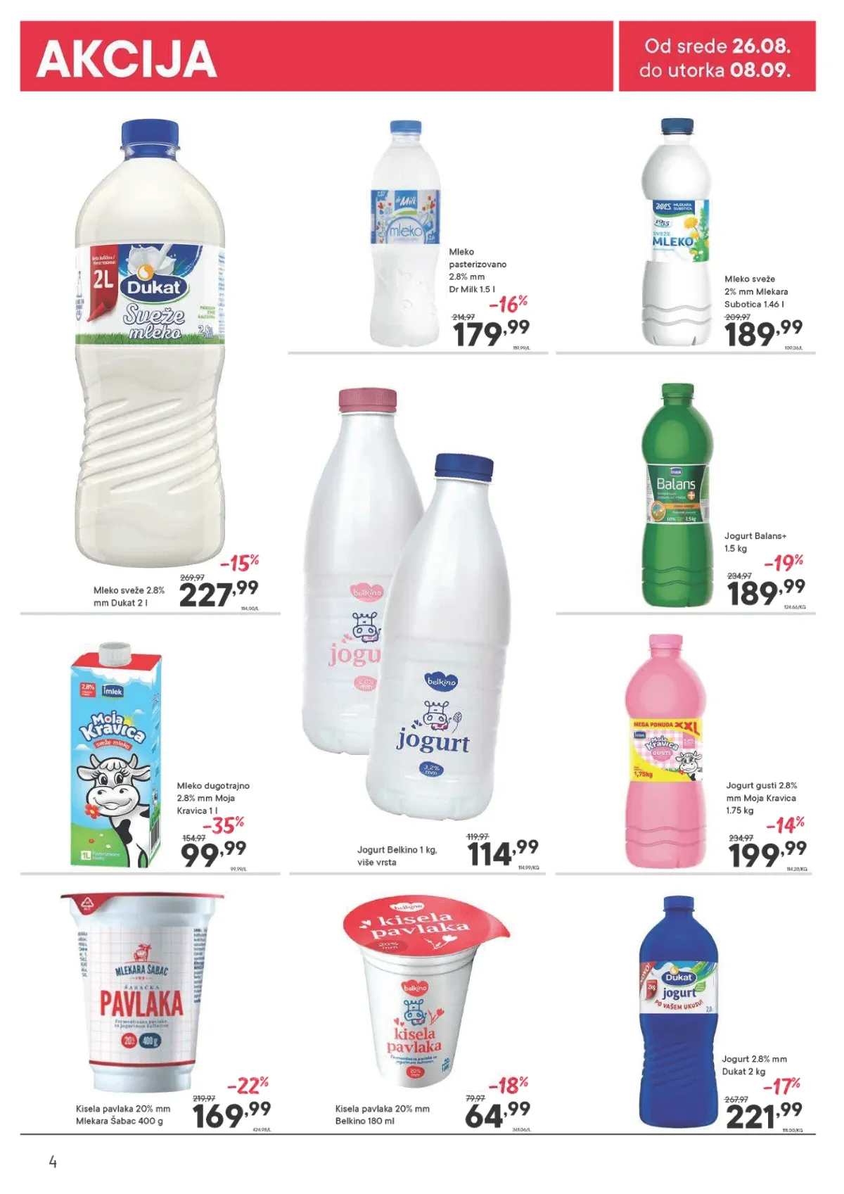 PerSu katalog strana 4 – Dukat mleko i jogurt po sniženim cenama