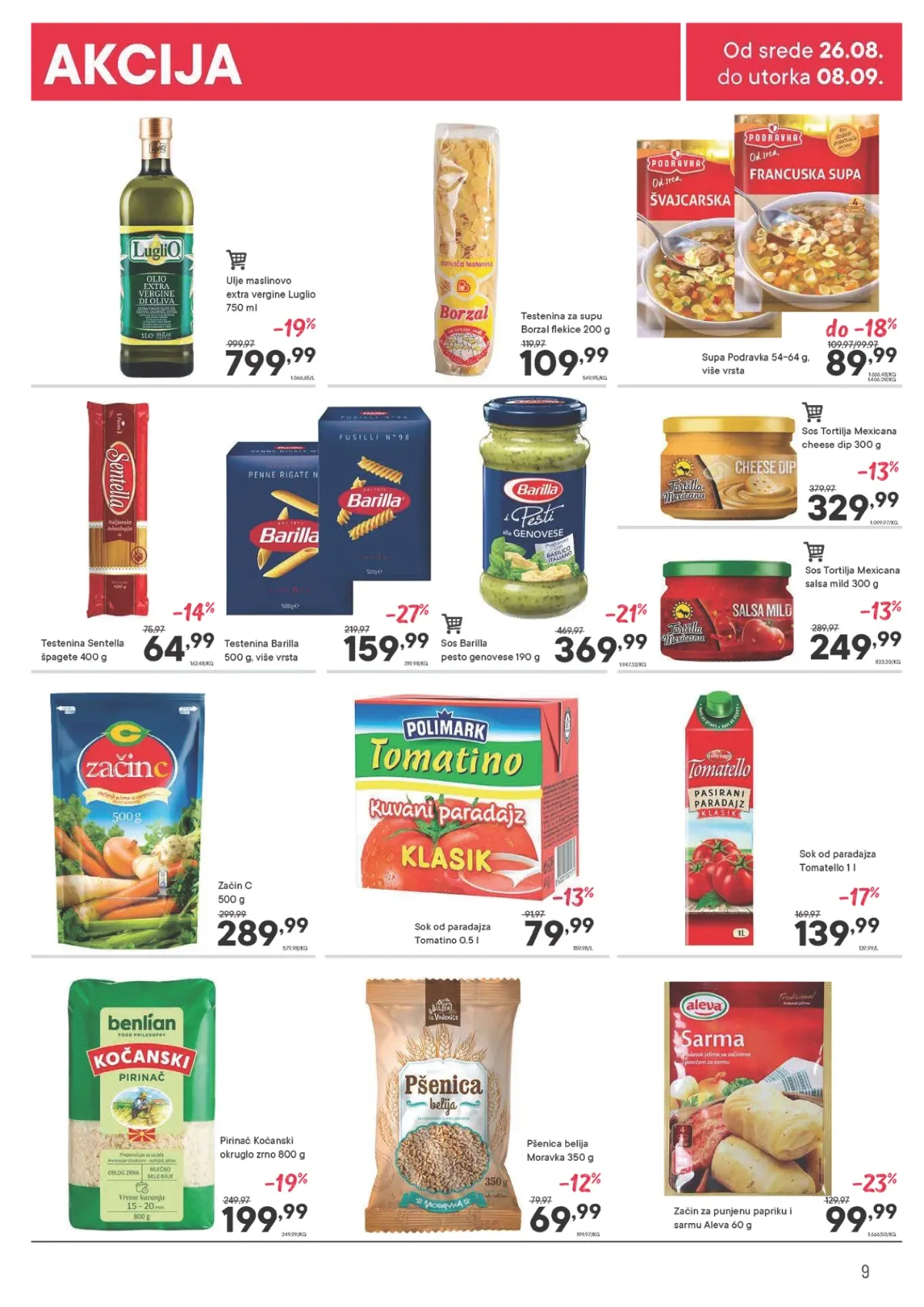 PerSu katalog strana 9 – maslinovo ulje i pirinač u novoj akcijskoj ponudi