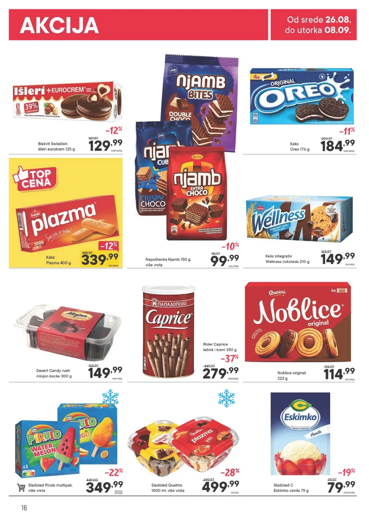 PerSu katalog strana 16 – Plazma i Oreo keks po sniženim cenama