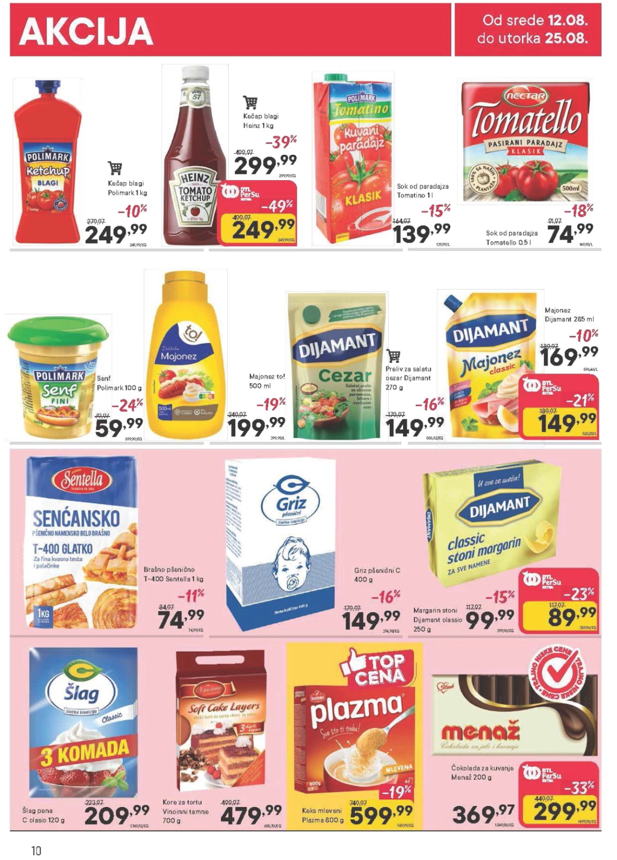 PerSu katalog do 25.08.2026. – kečap, majonez, brašno i Plazma