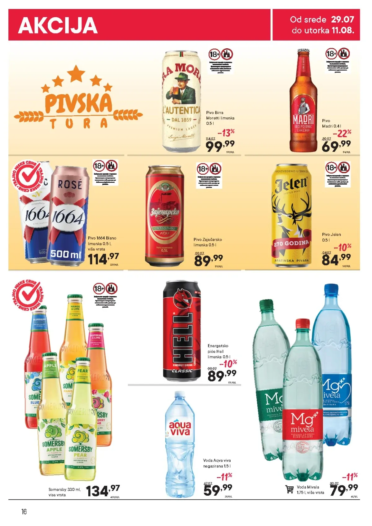 PerSu katalog do 11.08.2026. – pivo, mineralna voda i bezalkoholna pića po sniženim cenama