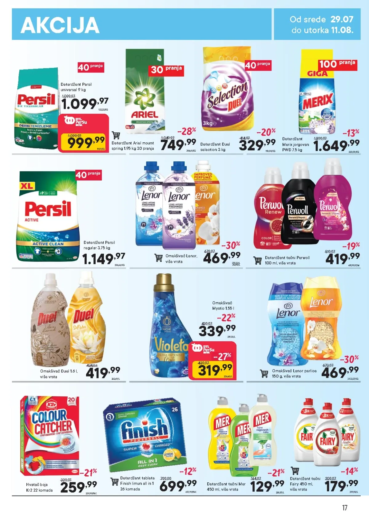 PerSu katalog do 11.08.2026. – deterdženti, omekšivači i sredstva za pranje po akcijskim cenama