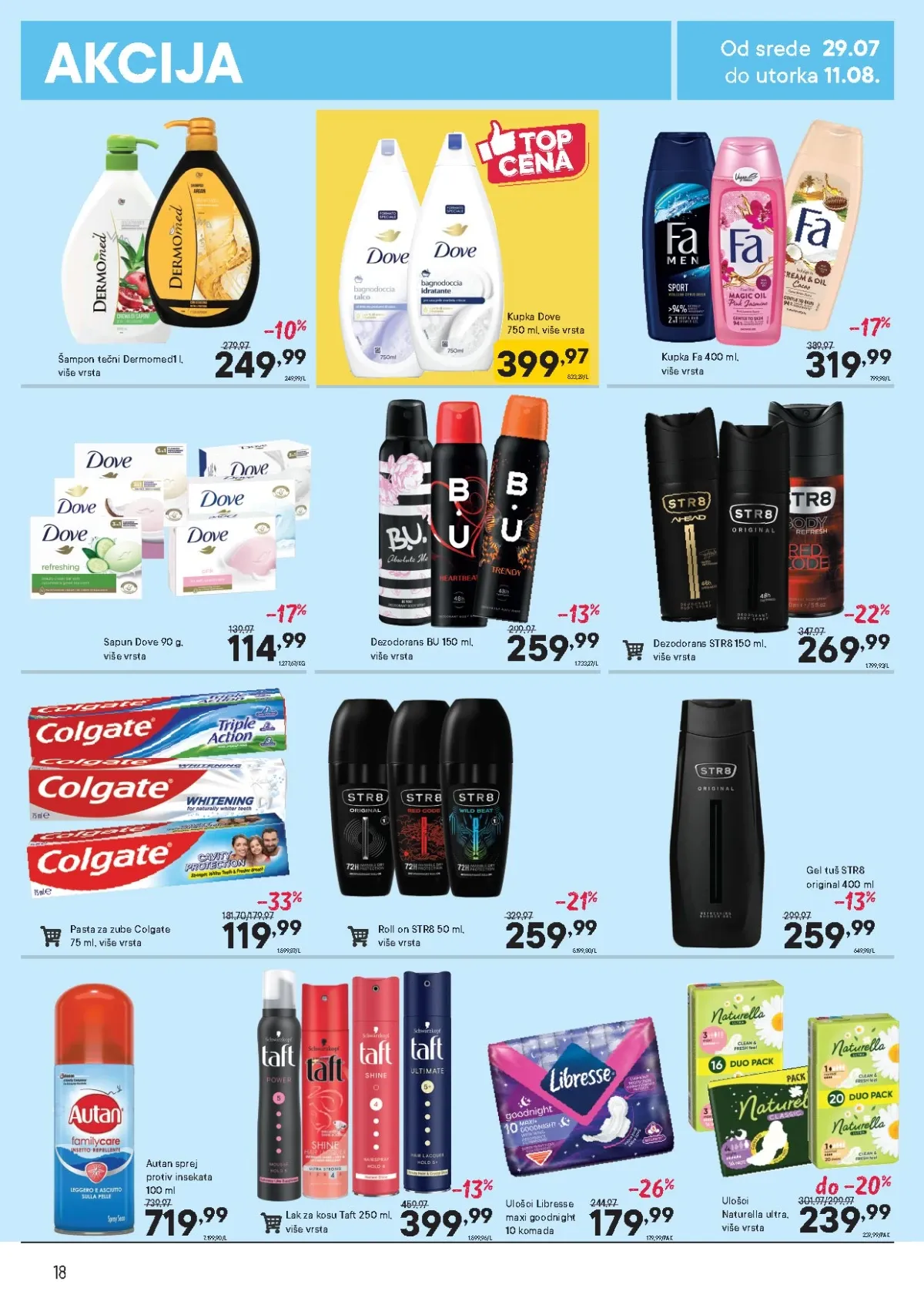 PerSu katalog do 11.08.2026. – kozmetika, dezodoransi, šamponi i proizvodi za ličnu higijenu
