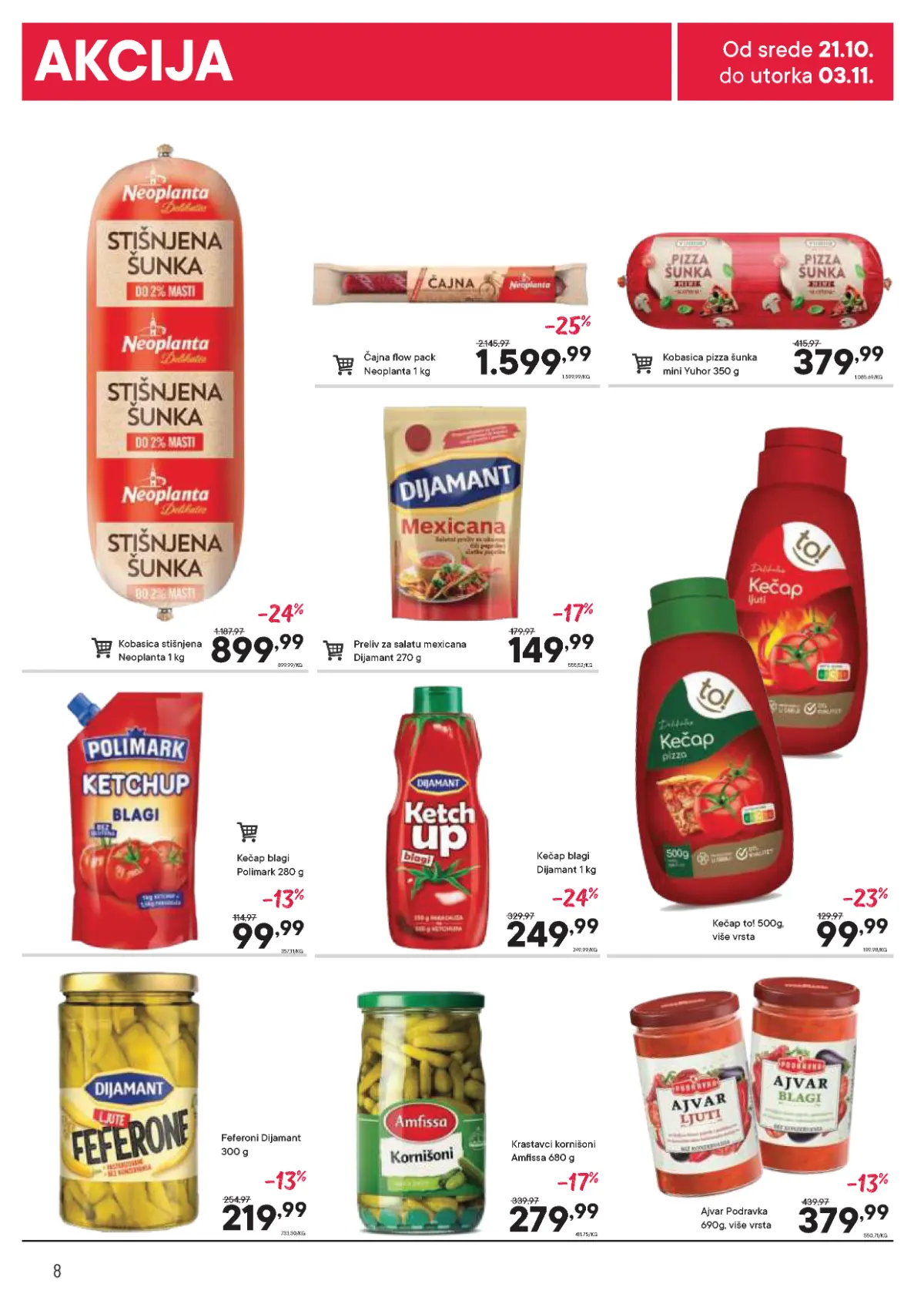 PerSu katalog strana 8 – Neoplanta suhomesnati proizvodi, kečap, ajvar, feferoni i kiseli krastavci