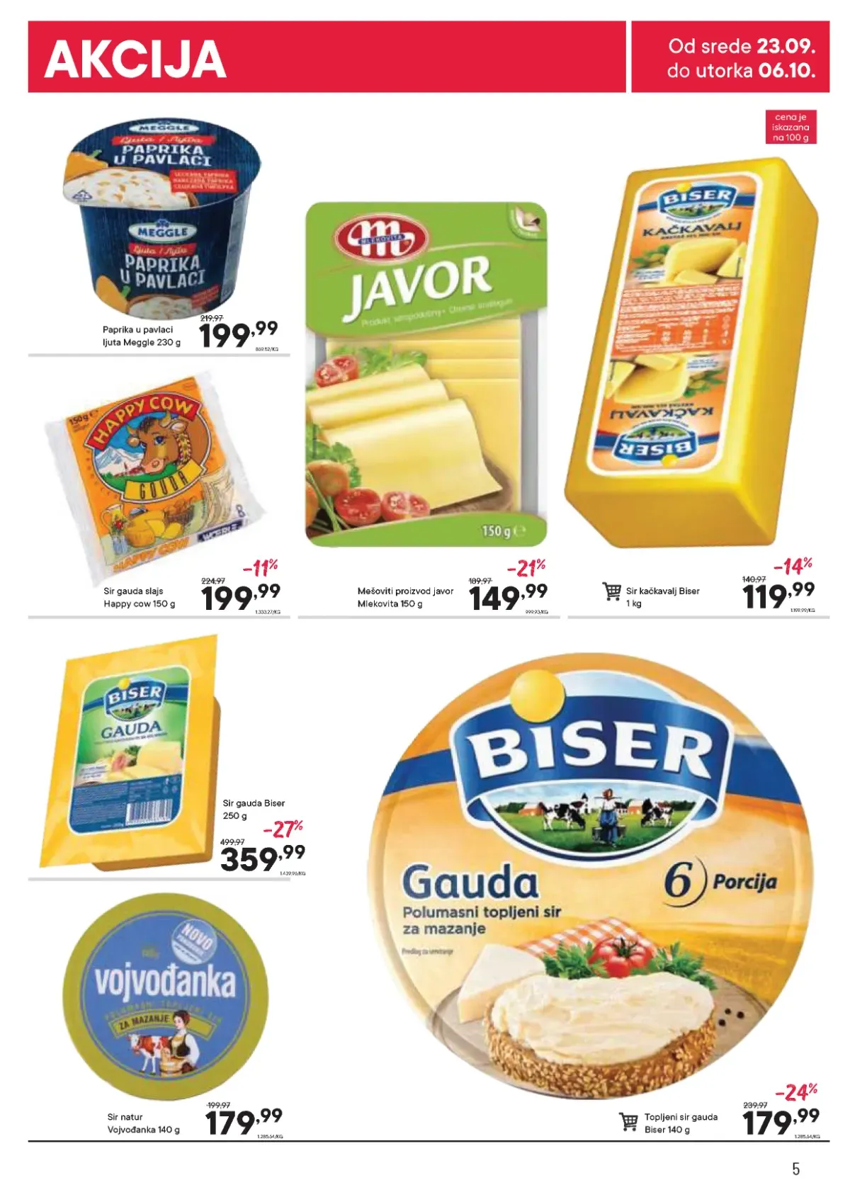 DTL PerSu katalog do 06.10.2026. – strana 5 DTL PerSu katalog, strana 5 – Happy Cow i Biser sirevi