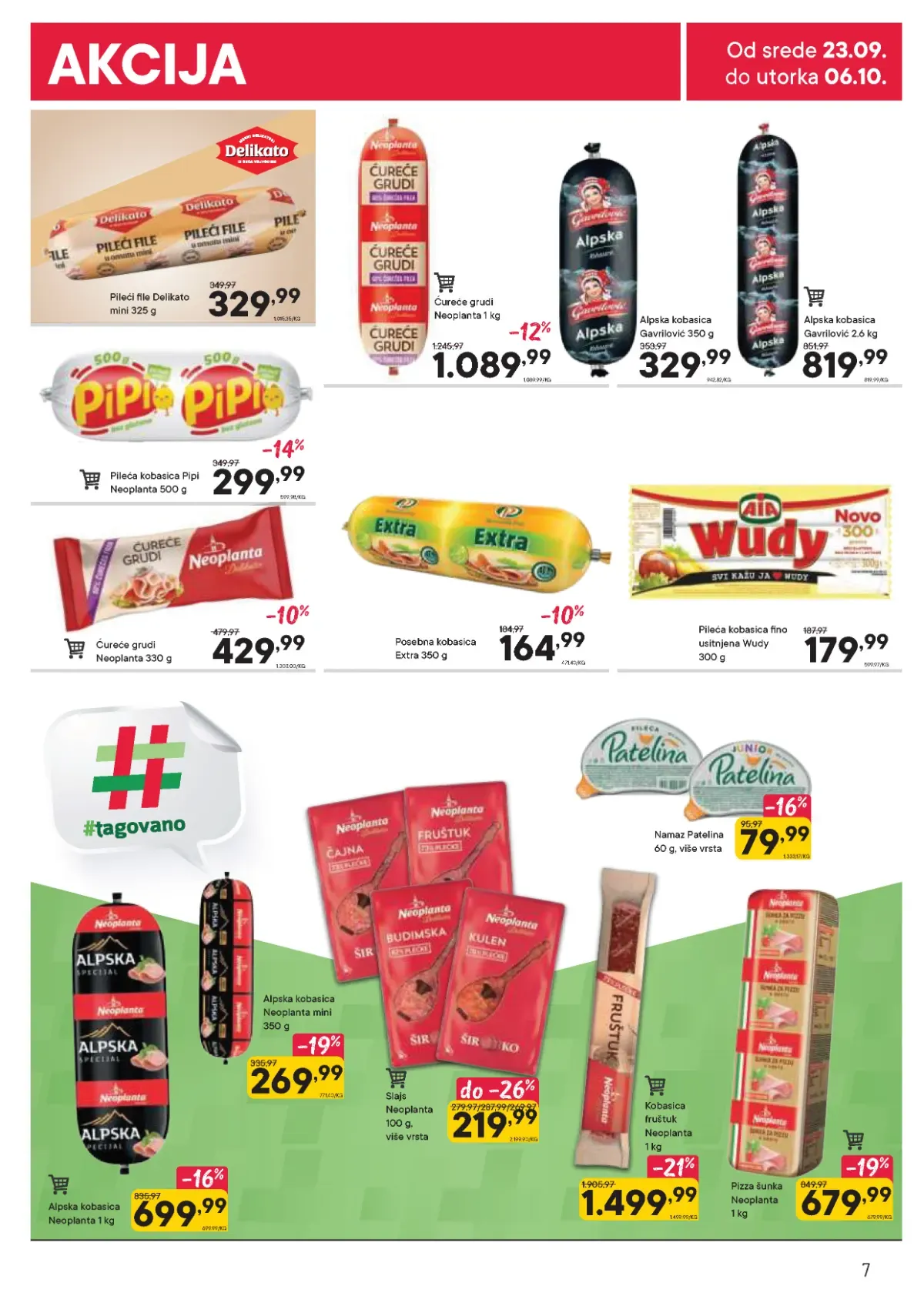 DTL PerSu katalog do 06.10.2026. – strana 7 DTL PerSu katalog, strana 7 – Neoplanta pileća i Wudy kobasica