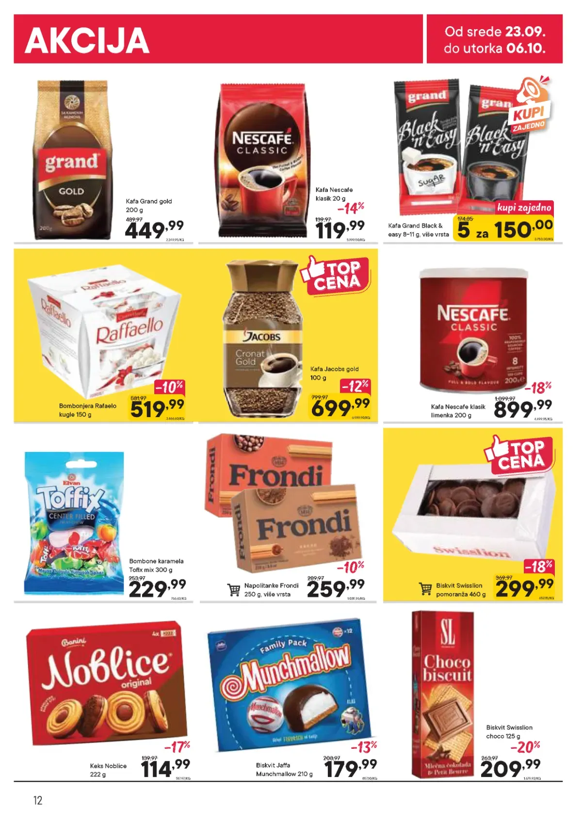 DTL PerSu katalog do 06.10.2026. – strana 12 DTL PerSu katalog, strana 12 – Grand kafa i Frondi napolitanke