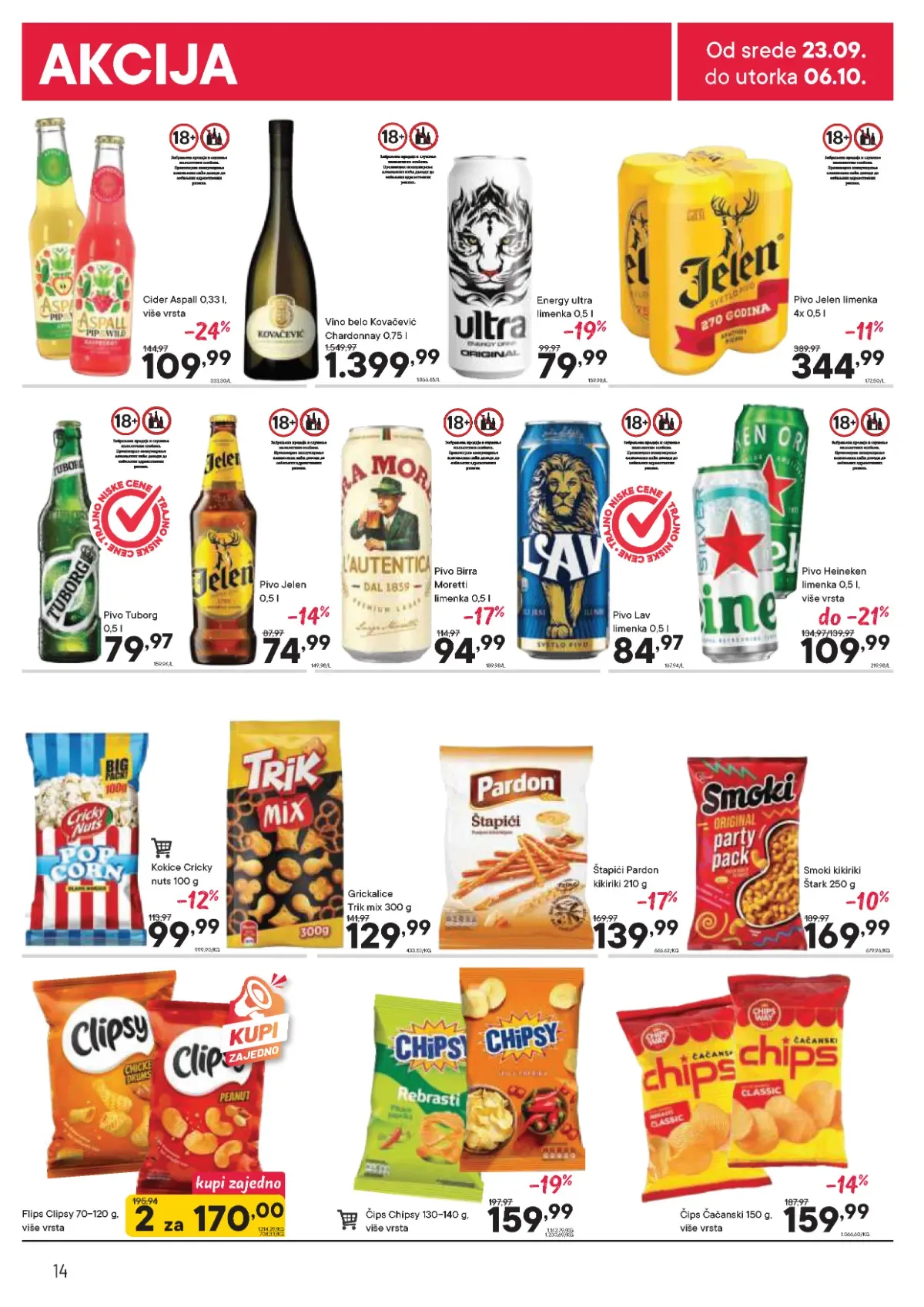DTL PerSu katalog do 06.10.2026. – strana 14 DTL PerSu katalog, strana 14 – Heineken i Tuborg pivo