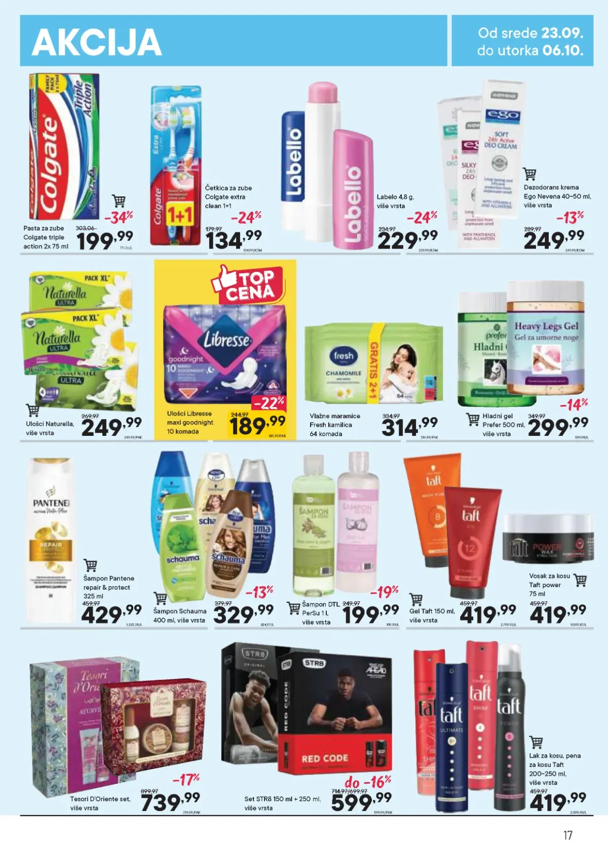 DTL PerSu katalog do 06.10.2026. – strana 17 DTL PerSu katalog, strana 17 – Colgate pasta za zube i Schauma šampon
