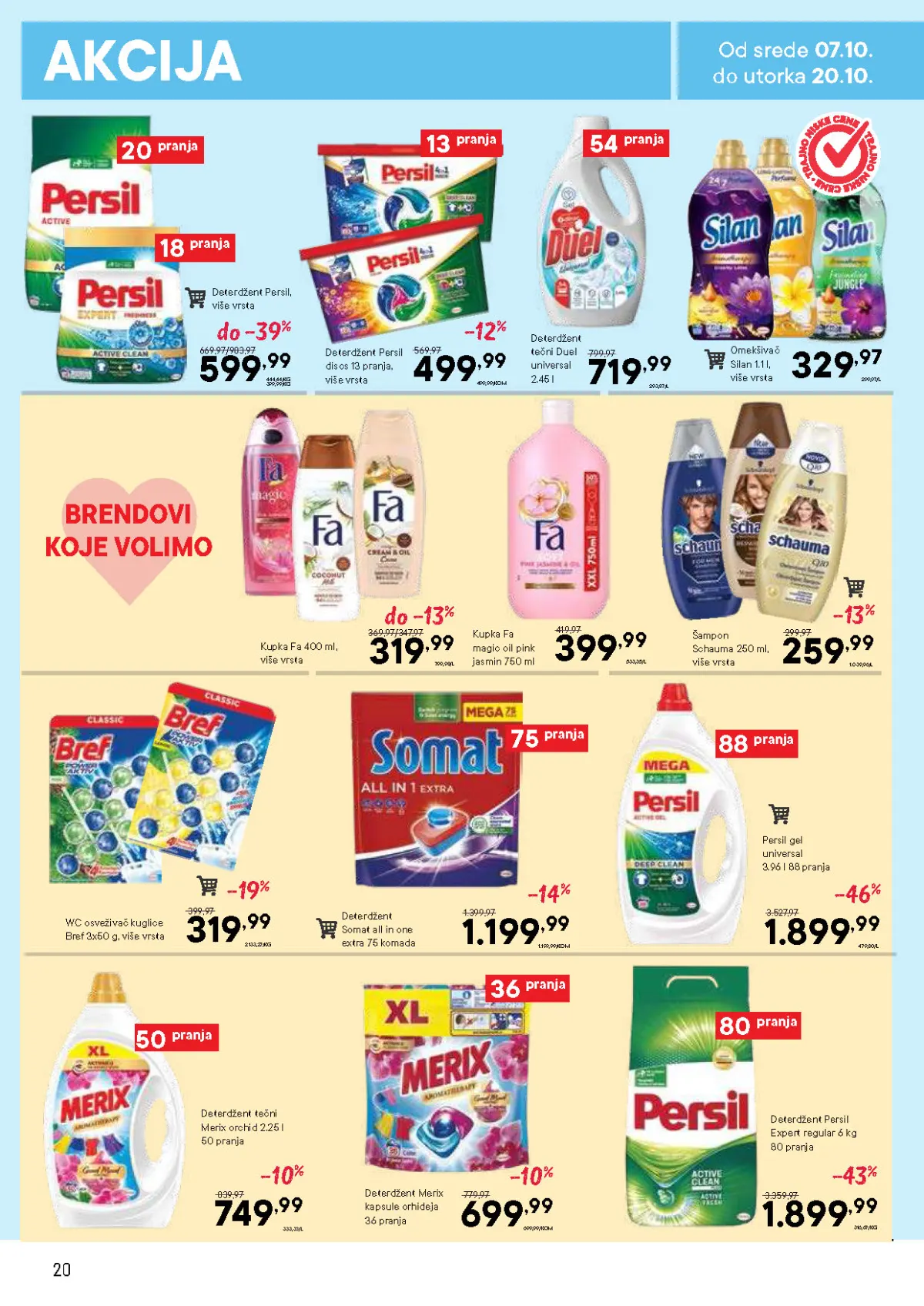DTL PerSu katalog – Persil, Duel i Merix deterdženti, Silan omekšivač, Fa kupke, Schauma šampon, Bref i Somat