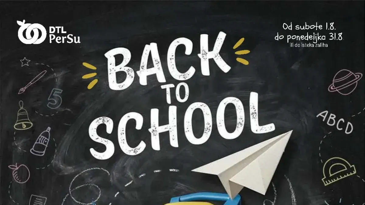 PerSu Back to School katalog do 31.08.2026. donosi sveske, olovke, pernice, bojice i školski pribor po akcijskim cenama za povratak u školu