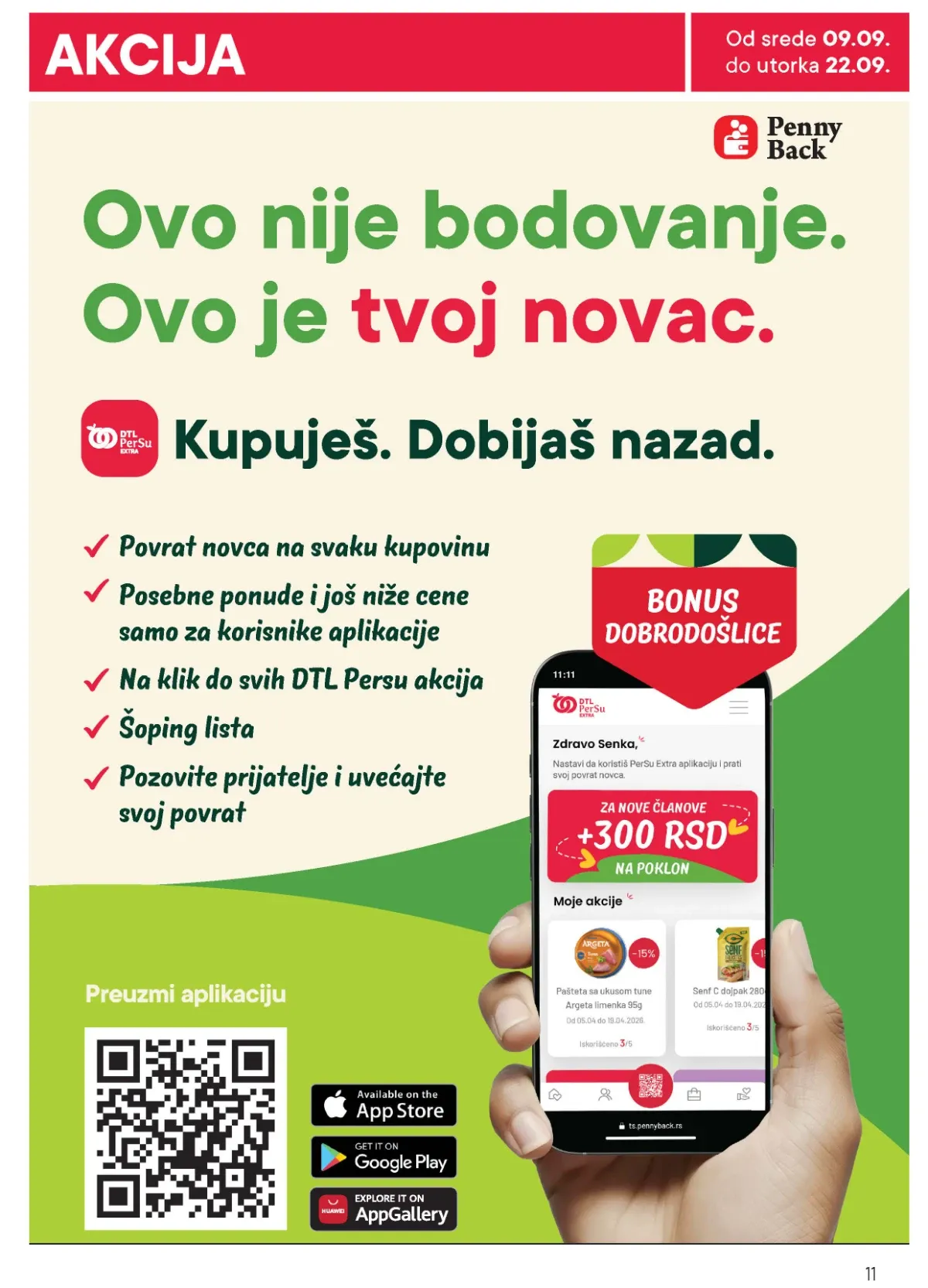 PerSu Penny Back aplikacija – pogodnosti i povrat novca