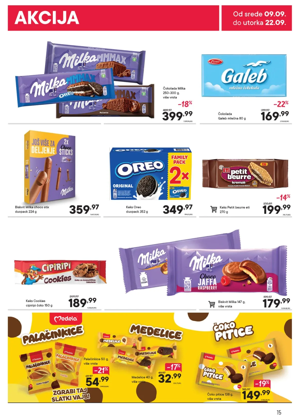 PerSu katalog do 22.09.2026. – čokolade i keksi na akciji