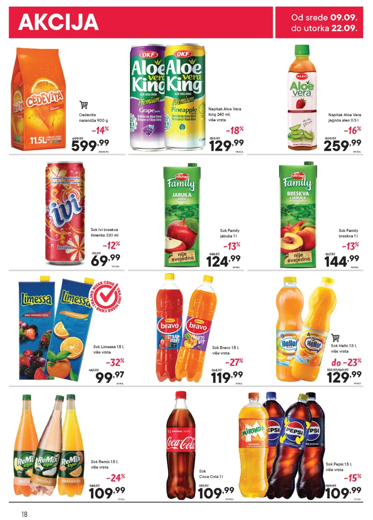 PerSu katalog do 22.09.2026. – sokovi i bezalkoholna pića