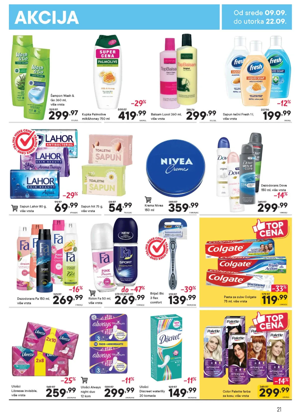 PerSu katalog do 22.09.2026. – kozmetika, dezodoransi i lična higijena