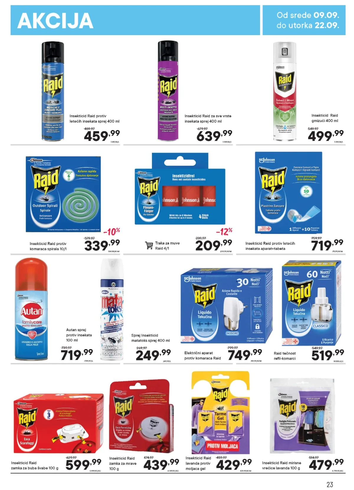 PerSu katalog do 22.09.2026. – Raid proizvodi protiv insekata