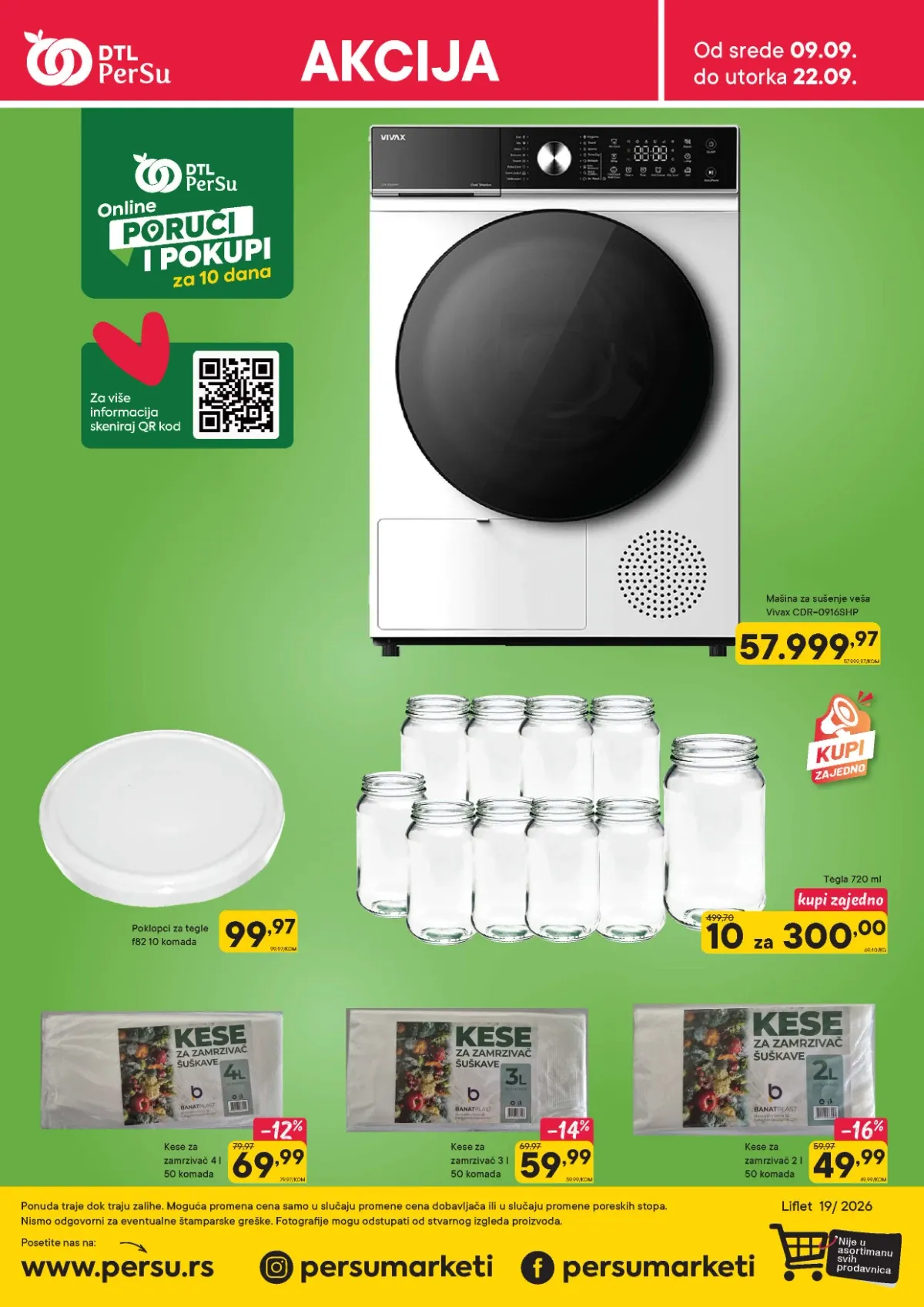 PerSu katalog do 22.09.2026. – tehnika i proizvodi za domaćinstvo