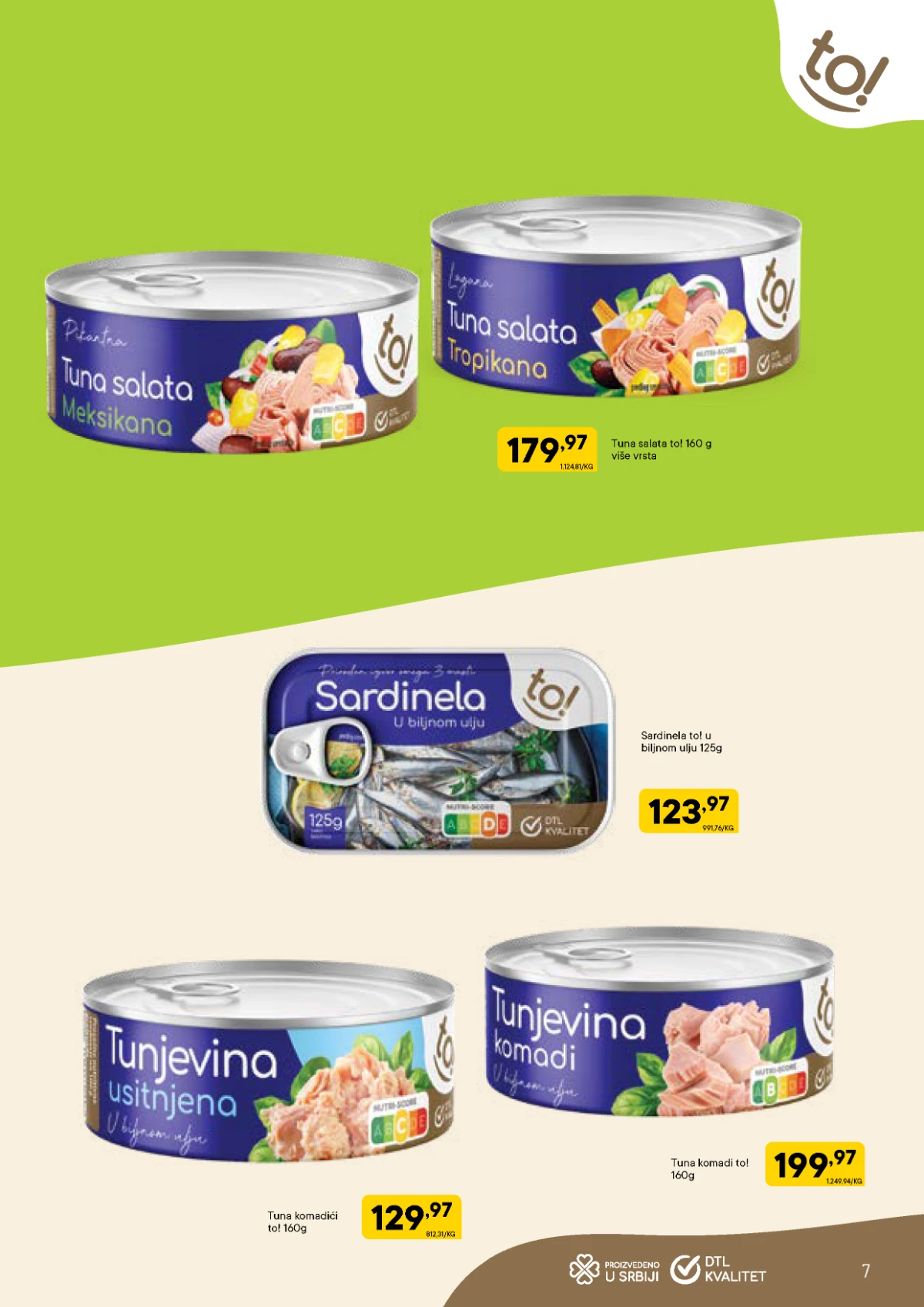 DTL PerSu Pametna kupovina – tunjevina i sardina