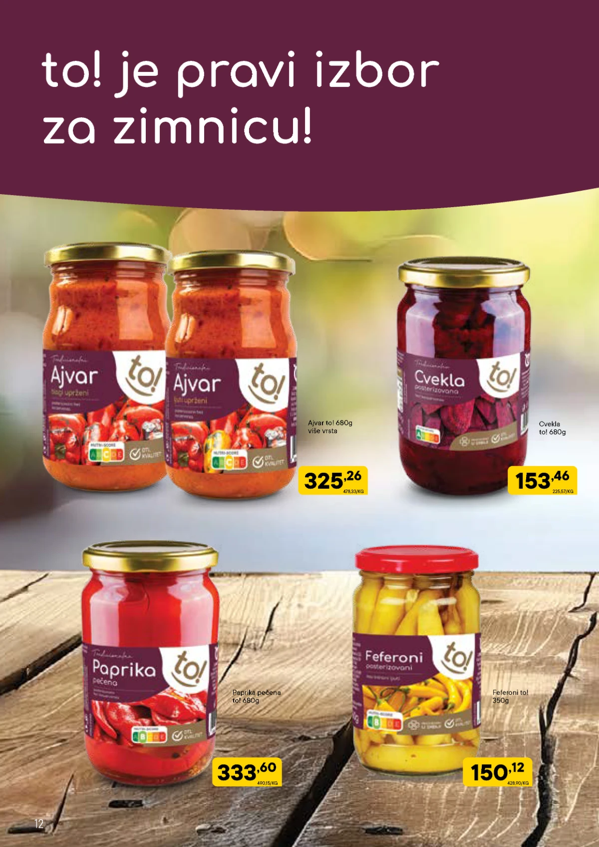 DTL PerSu Pametna kupovina – ajvar, paprika i cvekla