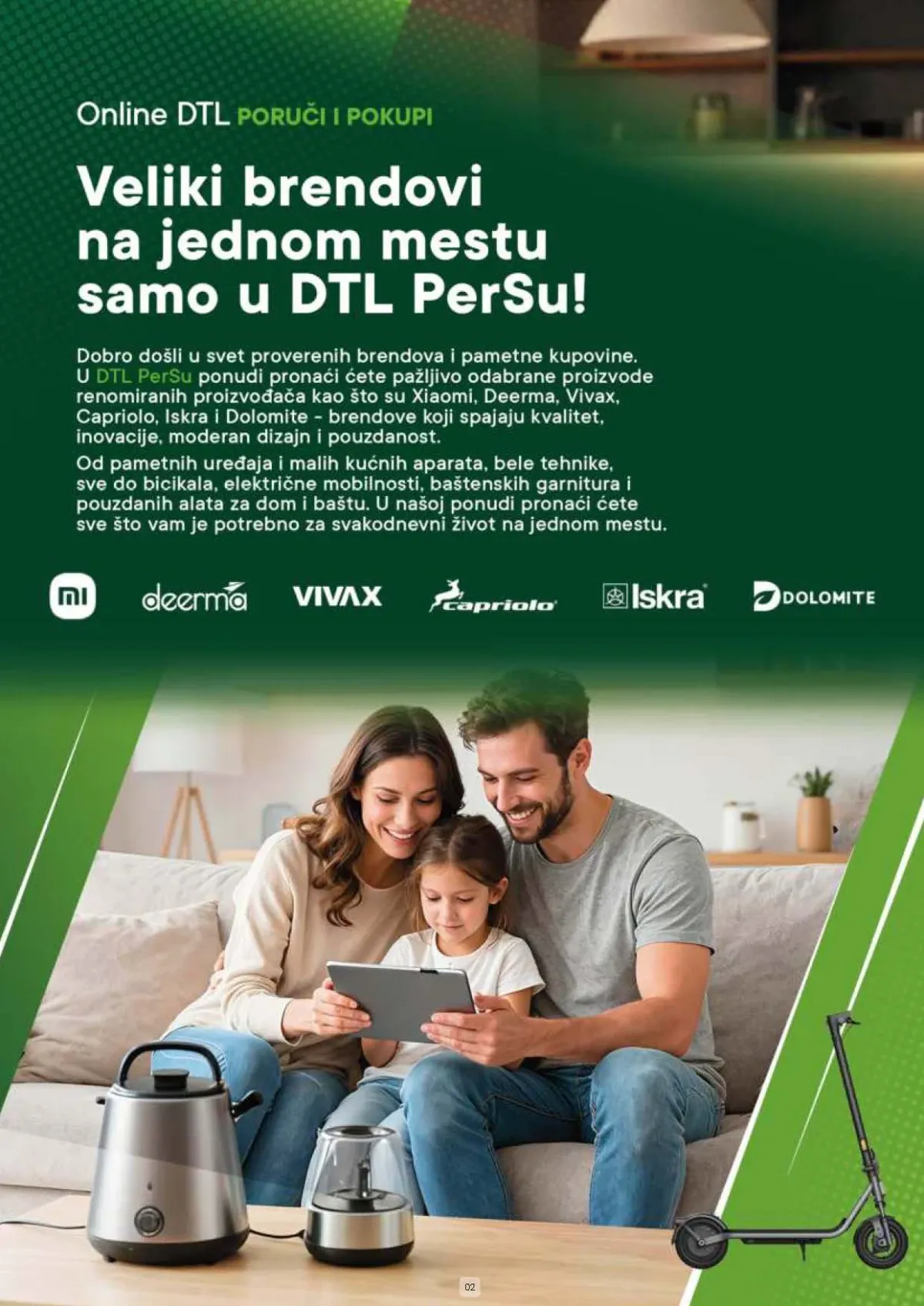 PerSu Poruči i pokupi donosi uređaje brendova Xiaomi, Deerma, Vivax, Capriolo, Iskra i Dolomite po akcijskim cenama
