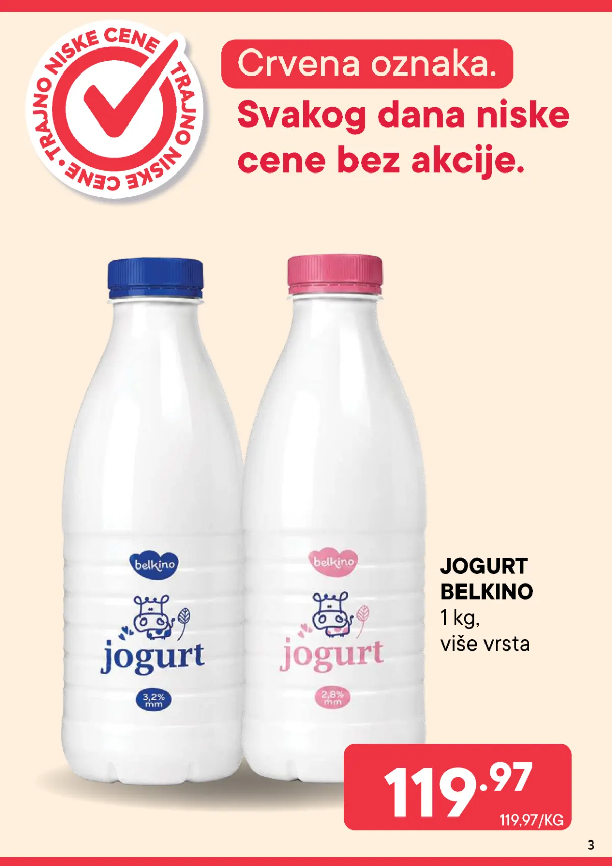 PerSu katalog strana 3 – Belkino jogurt 1 kg po trajno niskoj ceni od 119,97 dinara