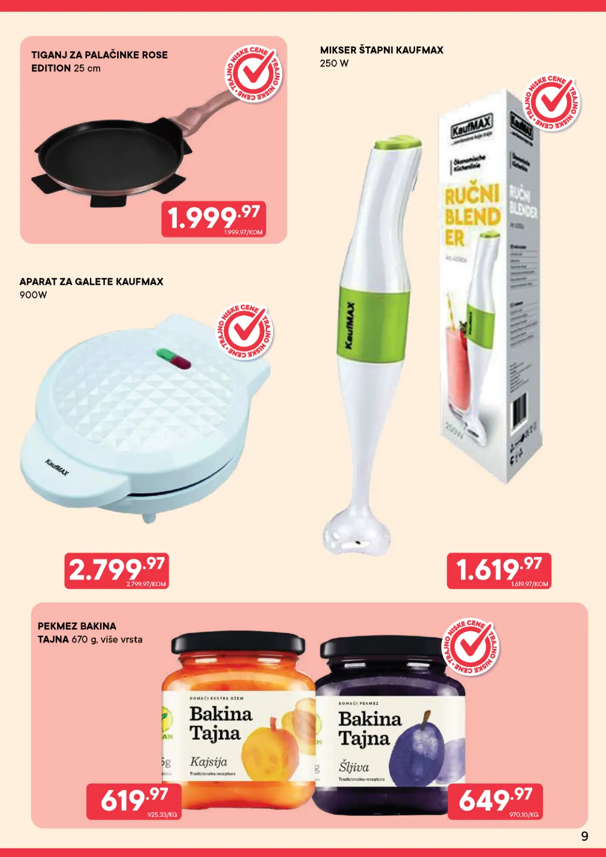 PerSu katalog strana 9 – Kaufmax aparat za galete, štapni mikser, tiganj za palačinke i pekmez Bakina Tajna
