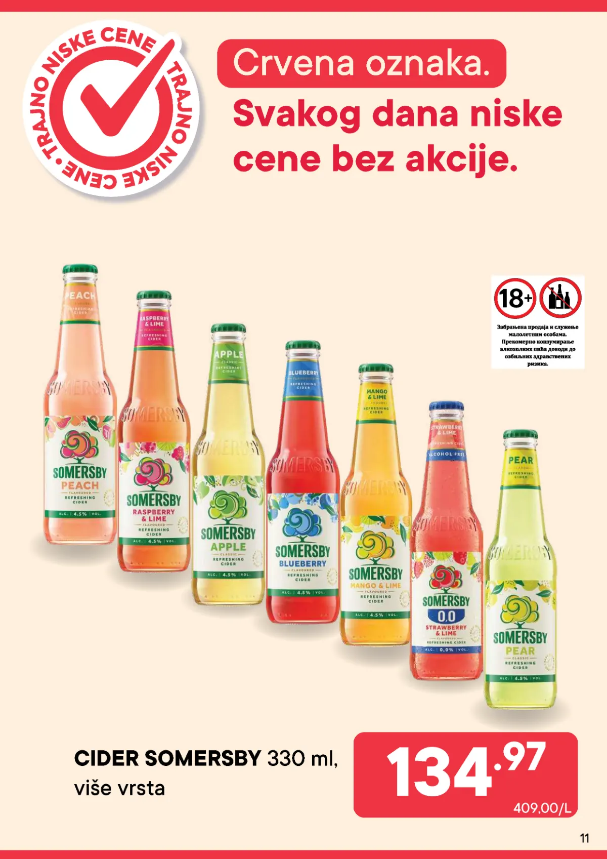 PerSu katalog strana 11 – Somersby cider 330 ml u više ukusa po ceni od 134,97 dinara