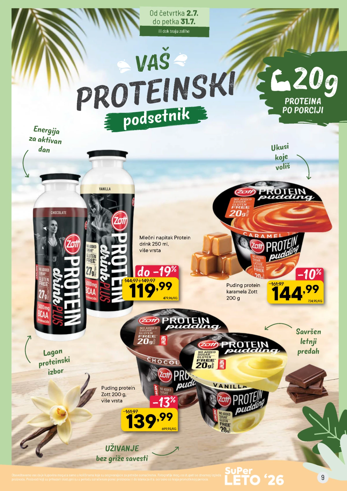 PerSu Super Leto '26 – Zott Protein napici i pudinzi
