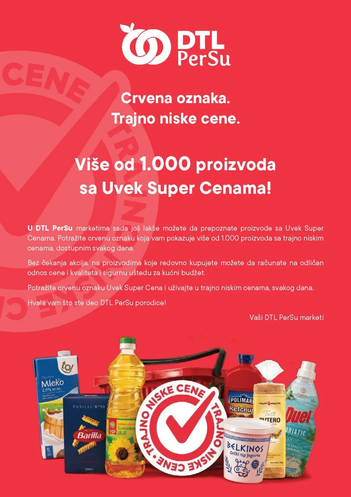 PerSu Uvek Super Cena – više od 1.000 proizvoda sa trajno niskim cenama
