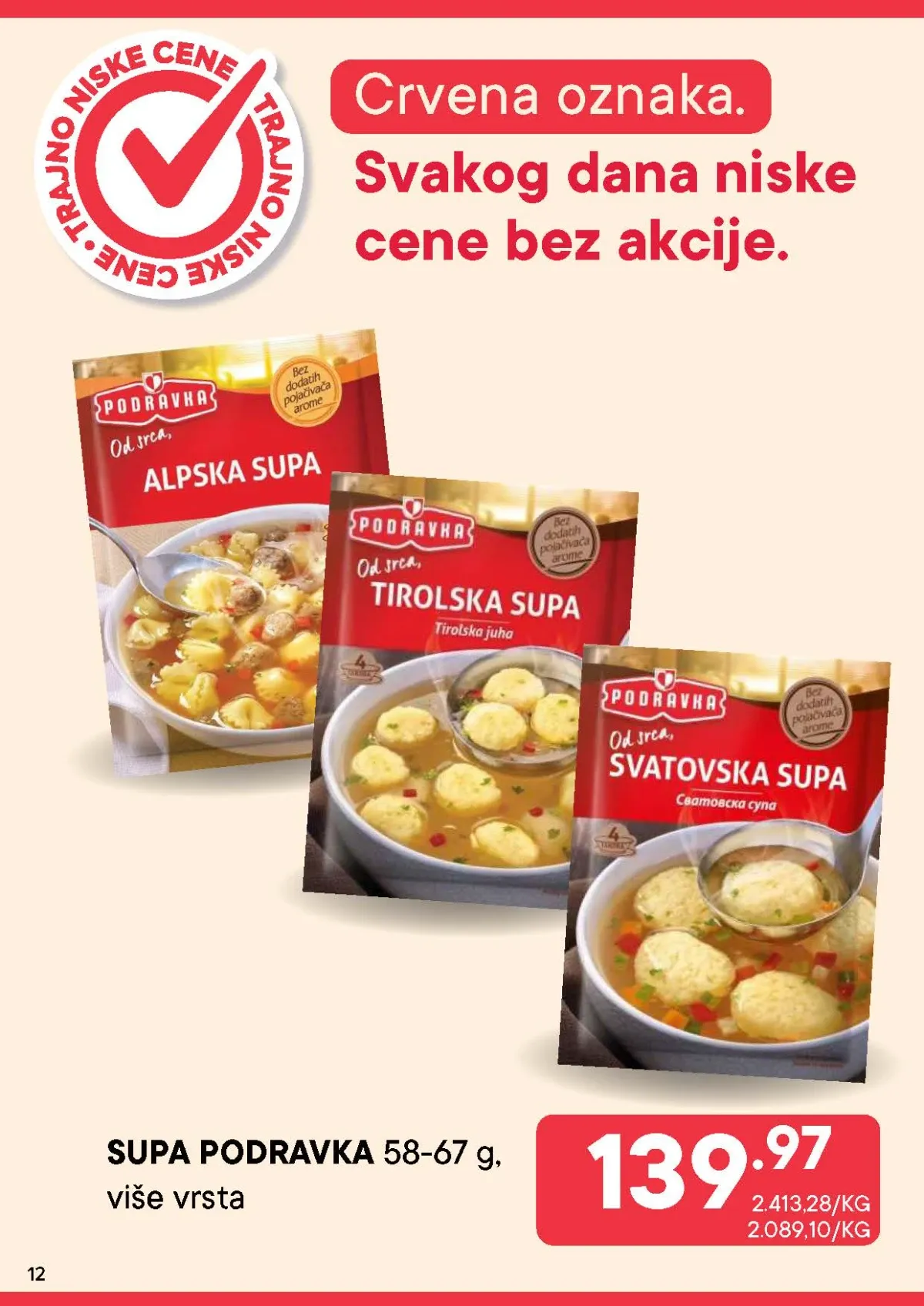 PerSu Uvek Super Cena – Podravka supe po trajno niskoj ceni