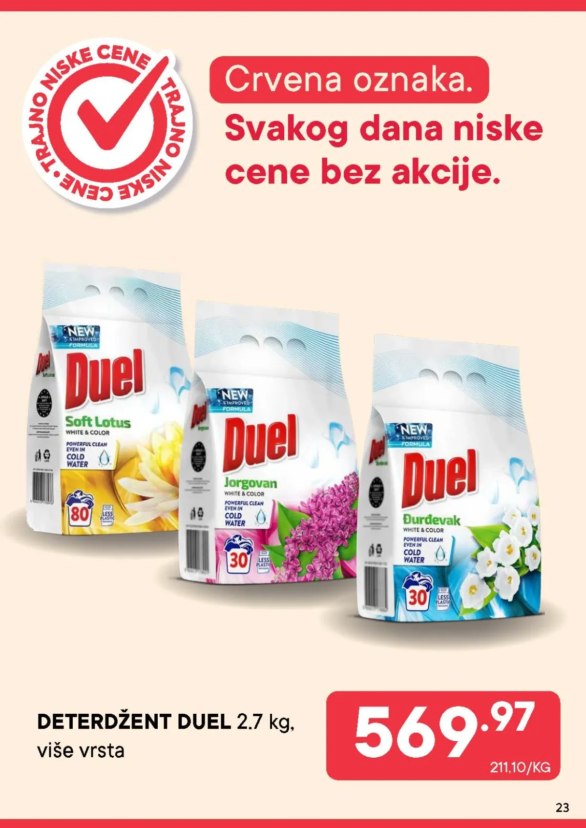 PerSu Uvek Super Cena – Duel deterdžent 2,7 kg po trajno niskoj ceni