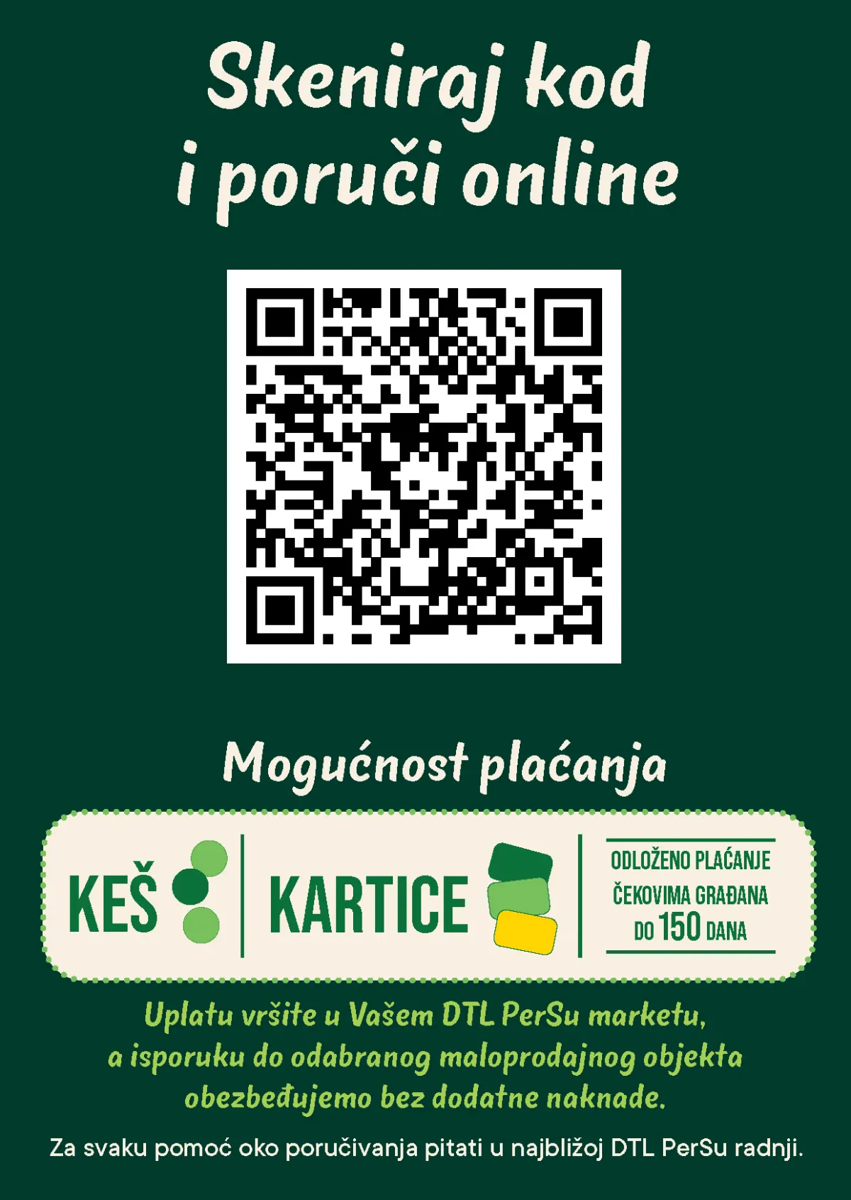 PerSu poručivanje zimskih guma online – plaćanje gotovinom, karticama i čekovima građana uz odloženo plaćanje do 150 dana