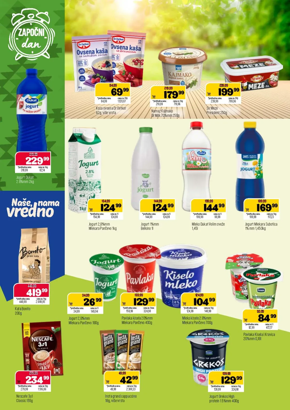 DTL Podunavlje katalog do 24.08.2026. – mleko, jogurt, sir i kafa
