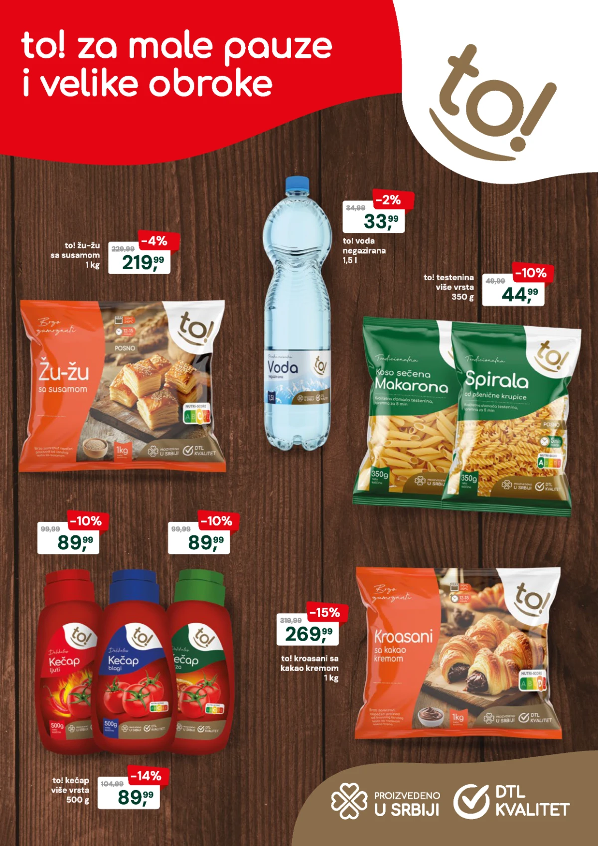 DTL Podunavlje katalog 15.07. do 27.07.2026. – TO! proizvodi, testenina, kečap i kroasani po akcijskim cenama