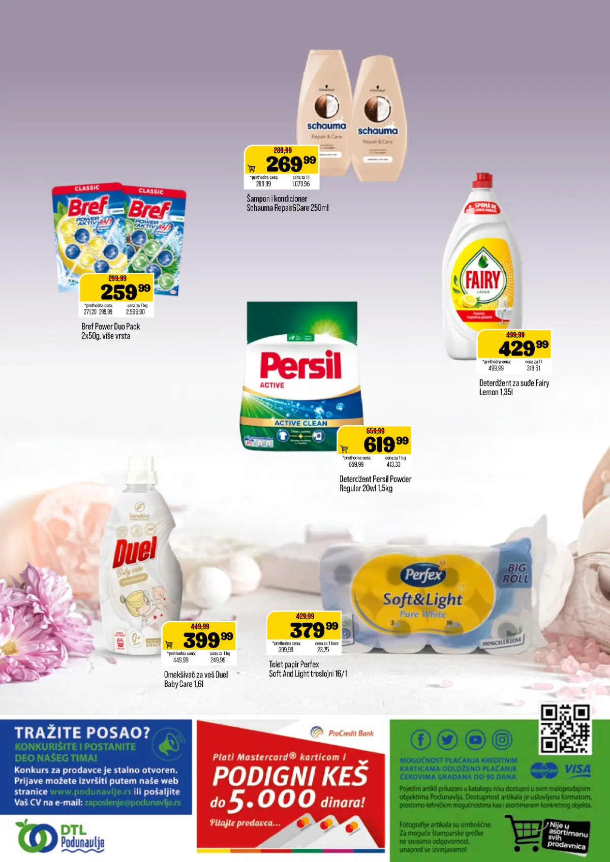 DTL Podunavlje katalog, stranica 12 – Schauma, Bref, Fairy, Persil, Duel omekšivač i Perfex toalet papir